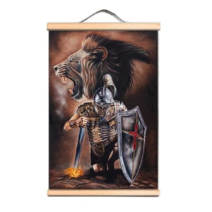 Die Kreuzzüge Wandbehang Flagge Vintage Tempelritter Kunst Poster Wohndeko - Bild 1 von 6