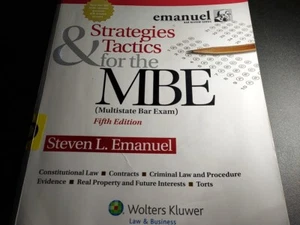Strategies & Tactics for the MBE, Fifth Edition (Emanuel Bar Review) 🤩 - Picture 1 of 2