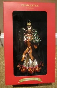 Trimsetter Ángel de Vidrio Afroamericano Adorno de Navidad Dillards Árbol - Imagen 1 de 11