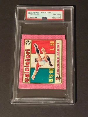 Paquete de papel de fútbol Panini Calciatori 1979 PSA 8 Diego Maradona posible Foto 1 de 2