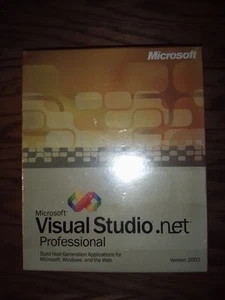 Microsoft Visual Studio .NET 2002 Professional Edition New/Sealed - Picture 1 of 9