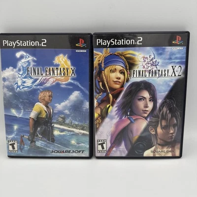 Sony PlayStation 2 PS2 Final Fantasy X & X-2 SquareSoft Square Enix - Image 1 of 4