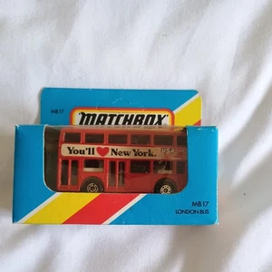 Matchbox MB17 London Bus. You'll Love New York. Model in mint condition. Boxed - Picture 1 of 6