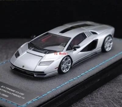 TG EC 1:64 Silver Countach LPI800-4 Racing Sports Model Diecast Resin Car New - Image 1 of 4