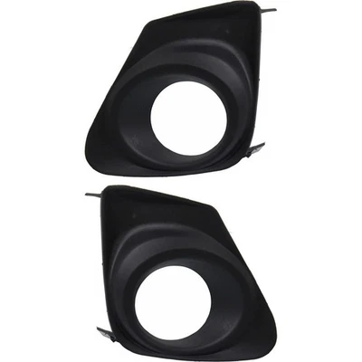New For Toyota Corolla 2011-13 Fog Light Trim Left & Right Black Plastic Set 2pc Foto 1 de 4