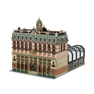 Estación de tren estilo bizantino + juego de bloques de construcción de hoteles sin usar, en caja 6882 piezas - Imagen 1 de 14