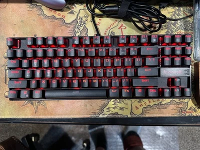 REDRAGON Kumara K552-1 RGB Mechanical Gaming Keyboard TKL O-Ring Modded - Image 1 of 4