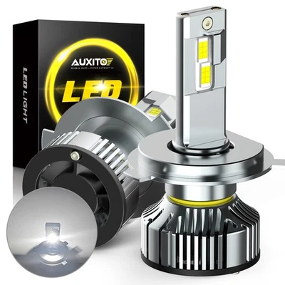 AUXITO 9003 H4 HB2 LED Headlight Bulbs Kit High Low Beam 6500K 80000LM Bright - Image 1 of 4
