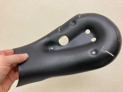 Genuine 899 1199 Panigale Satin Carbon Exhaust Heat Shield - Image 1 of 4