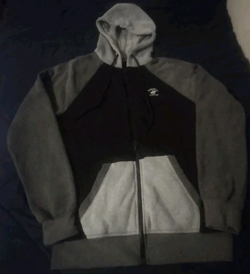 Толстовка с капюшоном Beverly Hills Polo Club на молнии классическая черная серая средняя - Изображение 1 из 4