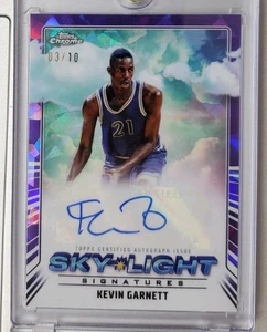 2024-25 Topps Cromo Kevin Garnett Sky Light Signatures Automático #3/10 - Imagen 1 de 1
