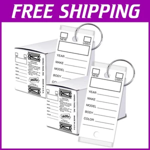 Key Tags 1.25''x3'' White 500 Pack - Picture 1 of 10