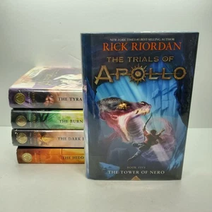 The Trials of Apollo Complete Set of 5 Hardcover Books 1-5 by Rick Riordan - Picture 1 of 4