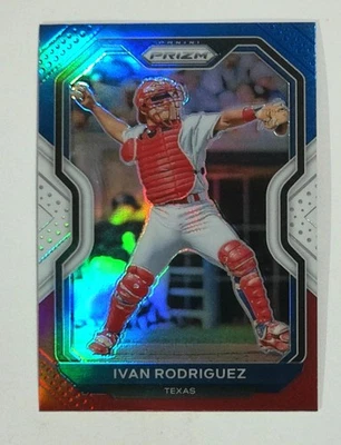 2021 Panini Prizm #2 Ivan Rodriguez Red/White/Blue Prizm Texas Rangers Baseball - Image 1 of 2