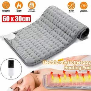 Electric Heating Therapy Pad for Muscle Tension, Back,Neck Shoulders Pain Relief - Picture 1 of 17
