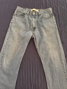 505 Levi’s Jeans W34 L32 Regular Fit Light Stonewash Men’s Blue Jeans 34/32 Levi - Picture 1 of 10