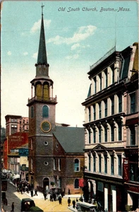 OLD SOUTH CHURCH Boston, Massachusetts MA Postcard - Picture 1 of 2