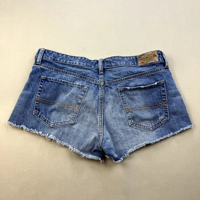 Pantalones Cortos de Jean Polo Ralph Lauren Para Mujer 31 Azul Denim y Suministro Corte Lavado a Piedra Foto 1 de 4