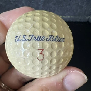 U.S Rubber True Blue Antique Vintage Mesh #3 Golfball RARE - Bild 1 von 3