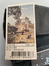 Nudie Jeans HIGH KAI BLACK USED  W25 X L32  BRAND NEW FREE SHIPPING