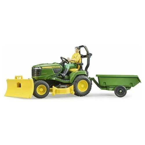 Bruder Trattore Tosaerba con Rimorchio JOHN DEERE 62104 - Immagine 1 di 1