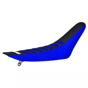 2002-2014 YAMAHA YZ 85 Seat Cover By Enjoy MFG BLUE BLACK BLUE RIBS #96 - Picture 1 of 5