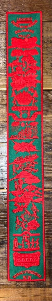 Boy Scout BSA OA Lodge Order of the Arrow Legend Sash Patch Red/Green - Image 1 of 1