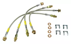 Goodridge USA 12201 G-STOP SS Braided Brake Line Kit Fits 63-82 Corvette - Picture 1 of 4