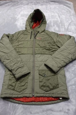 Oakley Мужская большой зеленый красный 3M Thinsulate с капюшоном пуховик куртка - Изображение 1 из 4