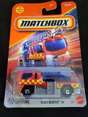 Matchbox 13/100 Blaze Blaster III camión de bomberos 2025 nuevo modelo casi como nuevo Foto 1 de 2