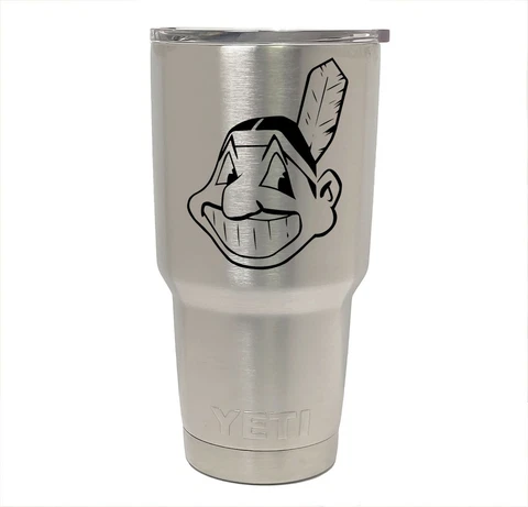 CLEVELAND Indians YETI Laser Engraved 20 or 30 oz. Stainless Steel Tumbler Cover