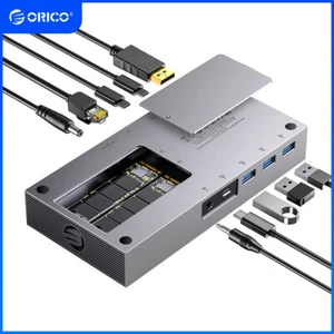 ORICO USB4 USB C HUB Docking Station with M.2 Enclosure  15 in 1 Docking Station - Bild 1 von 8