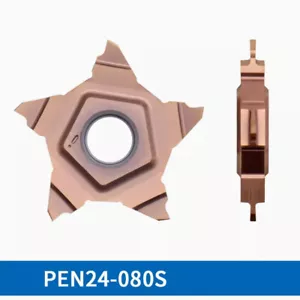 2 piezas PEN24-080S PENTA 24 carburo estrella cinco puntas cortador ranurador inserto - Imagen 1 de 1