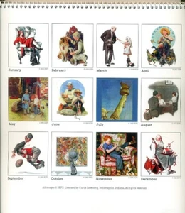 CALENDARIO COLECCIONABLE - 2024 - NORMAN ROCKWELL - AYUDANTES DE SANTAS + ABORDADOS + LIBERTAD + AMIGOS - Imagen 1 de 2