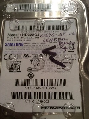 Samsung SpinPoint F4 HD322GJ 320GB Hard Drive. Laptop - Image 1 of 2