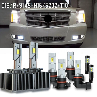 Kit de lâmpadas DRL para Cadillac Escalade 2007-14 farol de LED neblina direção 8 peças - Imagem 1 de 4