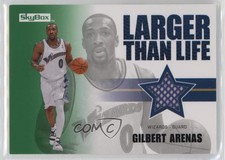 2008-09 Skybox Larger Than Life Memorabilia Retail Green Gilbert Arenas #LL-GA