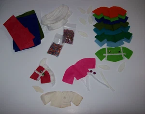 Vintage Filz Christbaumschmuck DIY Pferd, Zuckerstange Topper - Bild 1 von 9