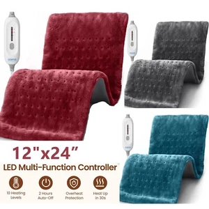 Electric Heating Pad for Back Pain Cramps Arthritis Relief Dry Heat Therapy Gift - Picture 1 of 22