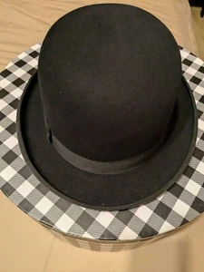 DERBY FEDORA BLACK SIZE SMALL  Designed By ALEXANDER  - Picture 1 of 7