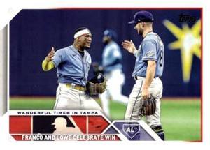 2023 Topps Update Series #US138 Wander Franco/Brandon Lowe NM-MT Rays V ID:63484