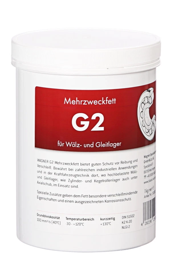 1 Kg WAGNER G2 Mehrzweckfett für Wälzlager und Gleitlager Oldtimer Schmierfett - Bild 1 von 1