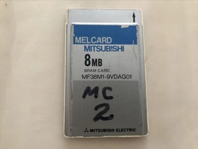 Tarjeta MELCARD MITSUBISHI 8MB SRAM MF38M1-9VDAG01 (sin batería) Foto 1 de 4
