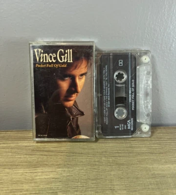 Vince Gill ‎ - Pocket Full Of Gold - Cassette Tape - 1991 Country Music Foto 1 de 3