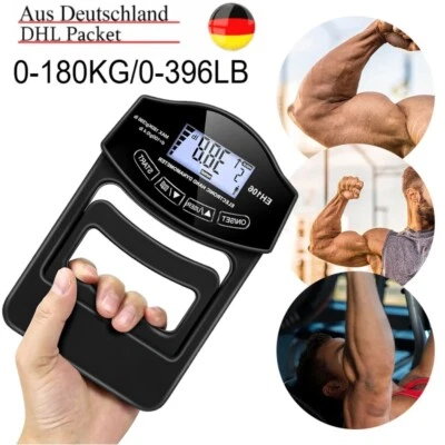 Dinamometro digitale manuale LED display Grip Strength Trainer misuratore di forza manuale - Immagine 1 di 4