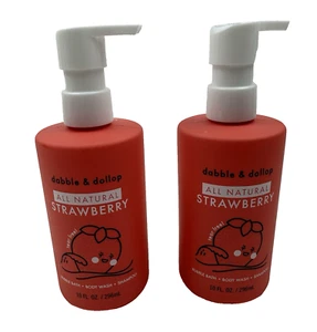 (2) Dabble & Dollop Body Wash - Strawberry - 10 fl oz - Picture 1 of 3