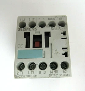 SIEMENS 3RT1016-1BB41 CONTACTOR 20A,600VAC - Picture 1 of 6