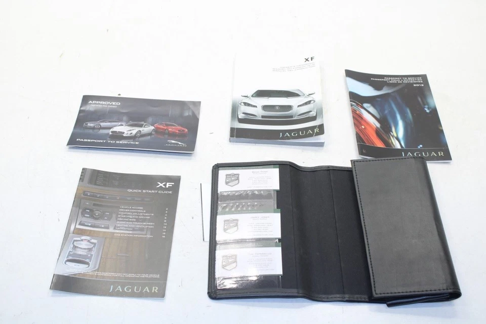 Jaguar XF 2012 juego de manual del propietario con estuche R68767 Foto 1 de 4