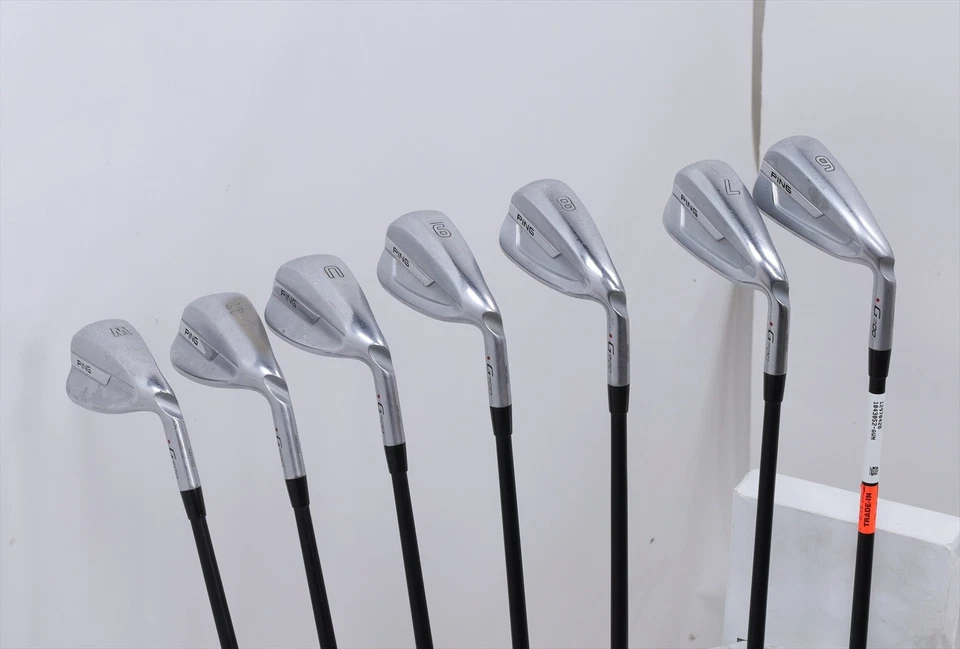 Ping G700 Red Dot Iron Set 6-Pw, Aw, Sw Senior Flex Ping Alta Cb 12970428 Good - Image 1 of 4
