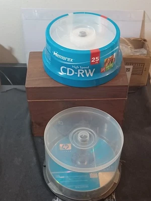 Memorex 25 Pk. High-Speed CD-RW Rewritable 12X 700MB 80min BLANK CD New. W/Xtra - Image 1 of 4